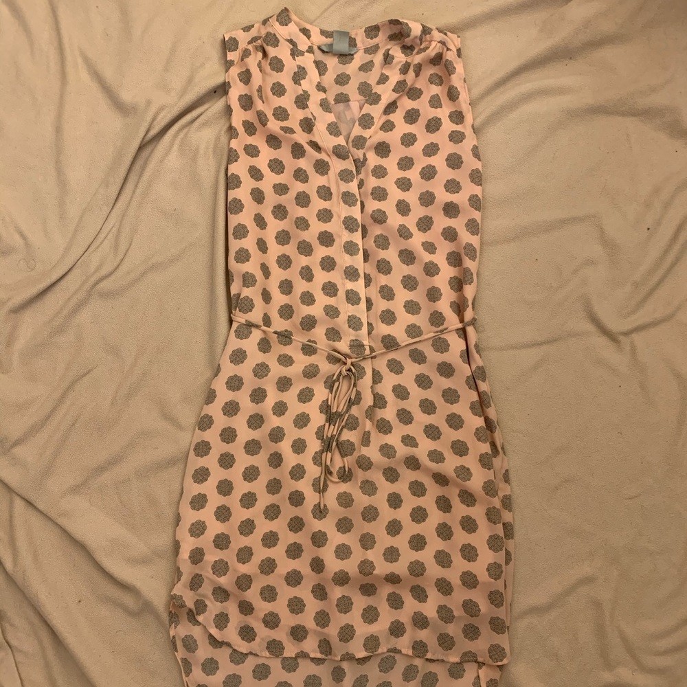H&M Pink w Black Patterns Tank Dress